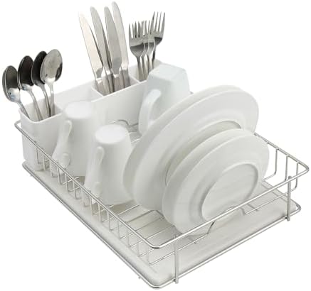 SunnyPoint 304 Stainless Steel Dish Drying Rack, 15.3 x 11.6 in