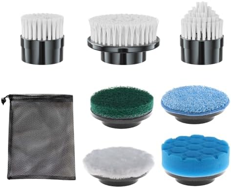 Electric Spin Scrubber Replacement Brush Heads, 7 Pcs Set