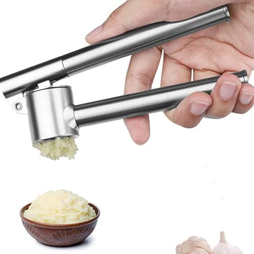 304 Stainless Steel Garlic Press Crusher