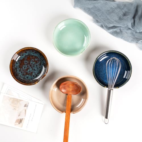 Ceramic Spoon Rests for Stove Top, Spoon Holder for Kitchen Counter