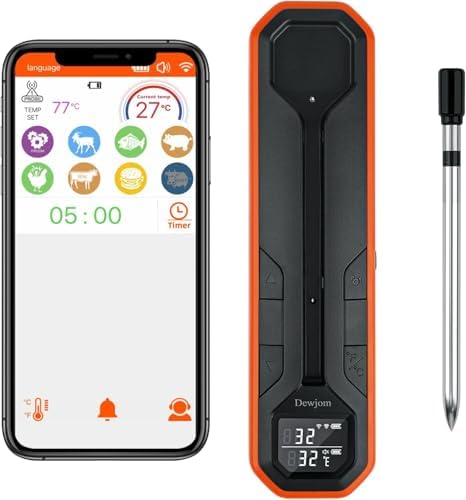 Wireless Digital Meat Thermometer with Wireless Probe