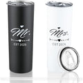 DHQH Mr and Mrs 2026 Tumbler Set, Engagement Wedding Gifts for Couples