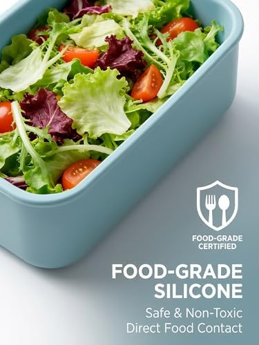 8 Pcs 2 Cup Silicone Freezer Trays With Lid, 16 oz, Slate Gray