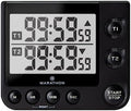 MARATHON Dual Digital Timer, 100-Hour Count Up/Down, Black
