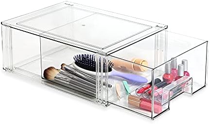 Isaac Jacobs Large Stackable Organizer Drawer (13.5” x 9.9” x 5.4”)