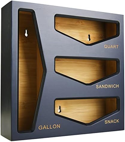Bamboo Bag Storage Organizer for Kitchen Drawer, Baggie organizer
