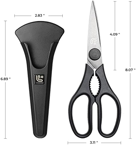 Linoroso Kitchen Scissors All Purpose Kitchen Shears with Magnetic