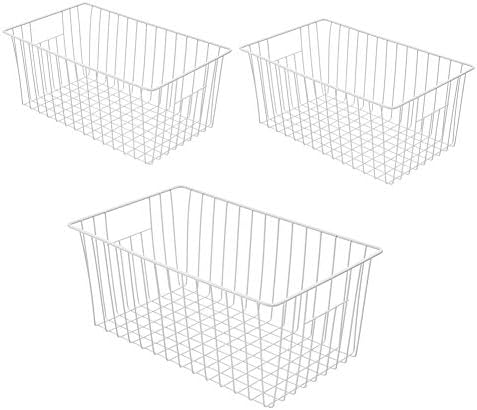 16inch Freezer Wire Storage Organizer Baskets, Household Refrigerator
