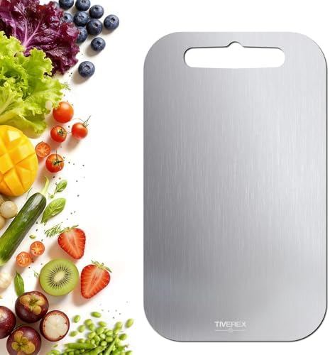 100% Pure Titanium Cutting Boards for Kitchen (9.7 × 5.7 inches)