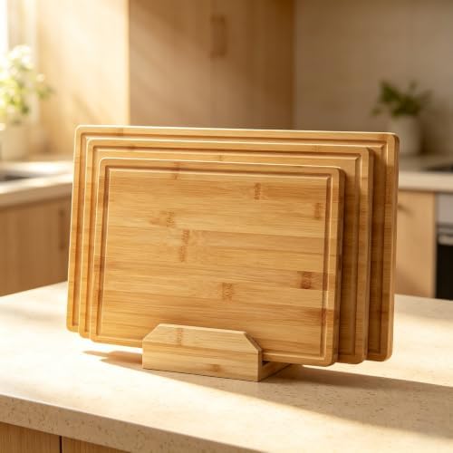 IDEALHOUSE Cutting Board Set of 3 for Kitchen Meal Prep and Serving