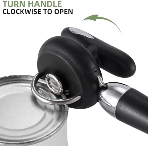 Can Opener Manual Tin Opener Stainless Steel Heavy Duty, Oversized