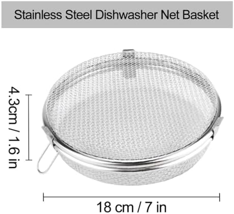 Round Stainless Steel Dishwasher Silverware Basket