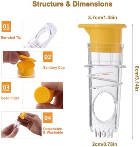 2 Pack Portable Lemon Squeezer Citrus Juicer