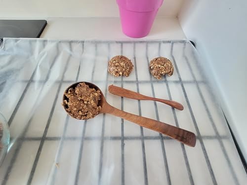 Lustiger Chef Cooking Spoon and Spreading Knife Set, 100% Wood, Cookie