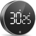 Digital Magnetic Kitchen Timer and Stopwatch, Space Gray