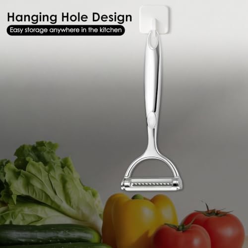 Julienne Peeler Vegetable Peeler Set, 2-in-1 Potato Peeler for