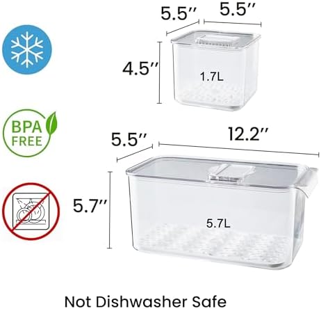 vacane Fresh Produce Saver, 3 Pcs, BPA-Free