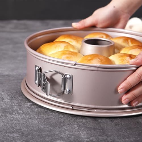 CHEFMADE 10 Inch 2‐in‐1 Springform & Tube Pan with Removable Bottom