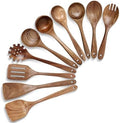 HAKSEN Wooden Spoons for Cooking, Natural Acacia Wooden Cooking