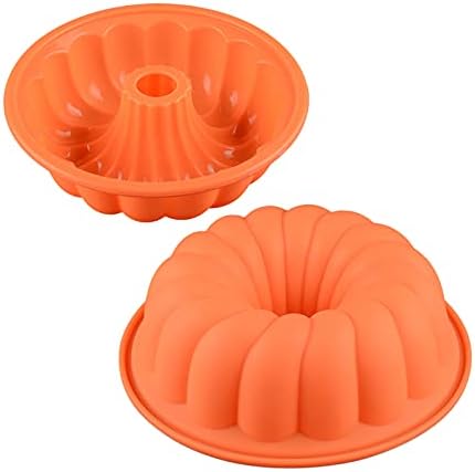 Pure Vie 9.5" Leak-proof Nonstick Silicone Cake Mold Bundt Cake Pan