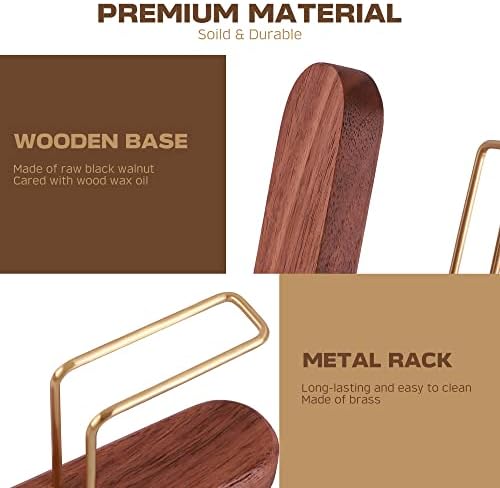 Coffee Filter Holder Black Walnut Coffee Filter Storage Fit #1/#2/#4