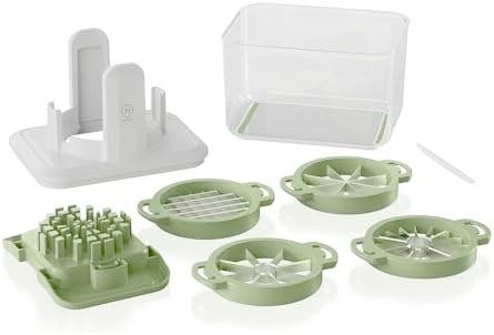 Henning Lee 4-in-1 Fresh Prep Fruit and Veggie Slicer, Green