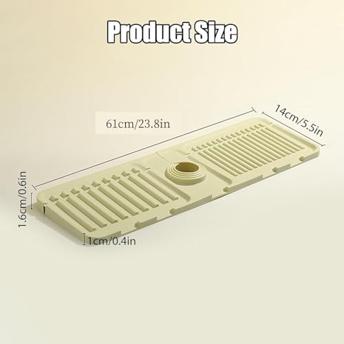 Folding Faucet Mat for Kitchen Sink Upgraded Premium Silicone Splash