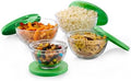 Libbey Baker's Basics 4 Piece Glass Mixing Bowl Set with Plastic Lids