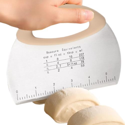 Dough Cutter For Bread And Pizza Dough, Bench Scraper Kitchen Utensil