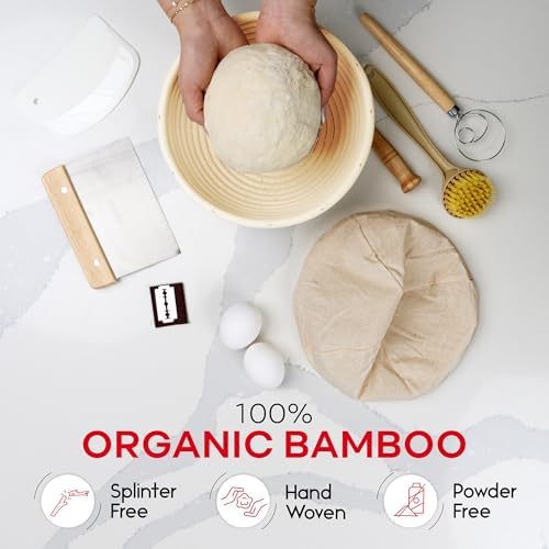 Swice Bread Proofing Basket, Round 9-Inch Banneton Sourdough Starter