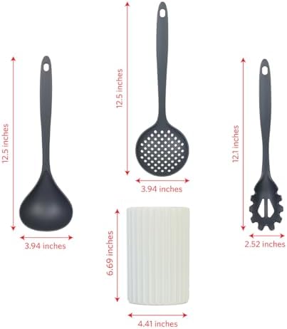 Glad Kitchen Utensils Set, 8pcs - Nonstick Cooking Tools with Utensil
