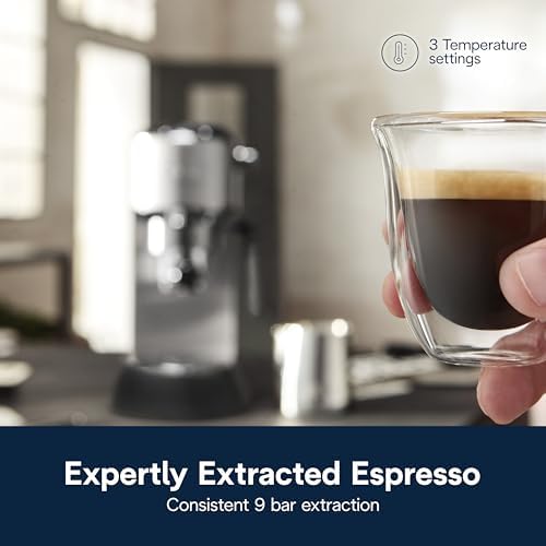 De’Longhi Dedica Arte Espresso Machine, 15-Bar, Stainless Steel