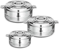 Milton Fortuner 3-Piece Stainless Steel Casserole Set