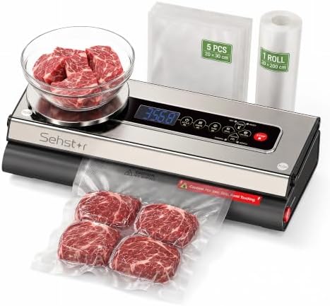 Food Vacuum Sealer with Built-In Scale, 90kPa