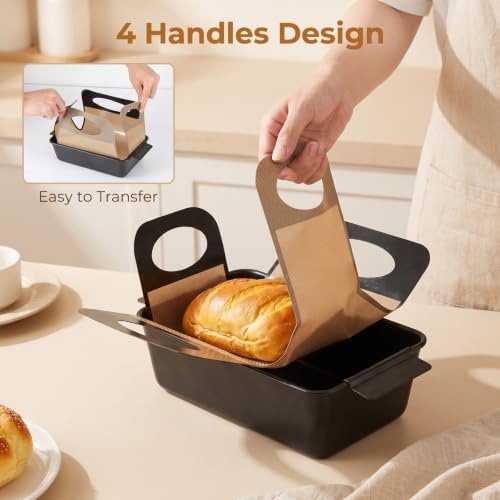 1 Pcs Bread Loaf Tin Liner 2lb 9x5 Inch Nonstick Silicone Bread Sling