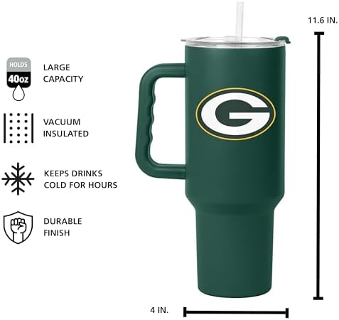 FANMATS NFL Stainless Steel 40 oz Handle Tumbler — 40 Fluid Ounces