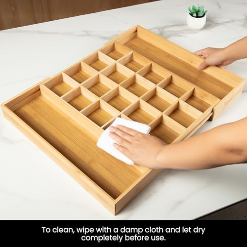 Talented Kitchen Expandable Silverware Drawer Organizer - Adjustable