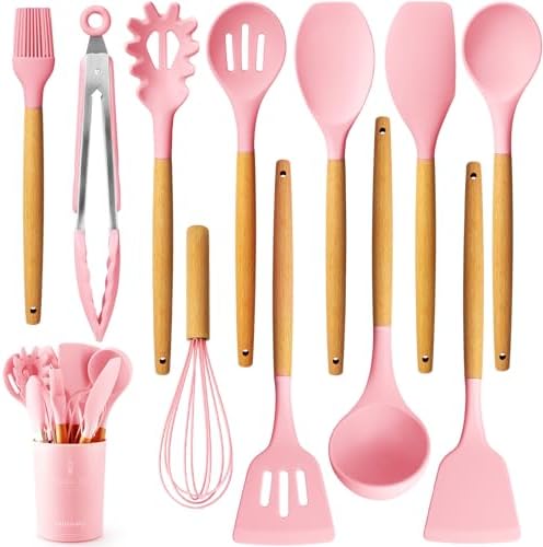 Caliamary Silicone Kitchen Utensil Set, 11 Pieces
