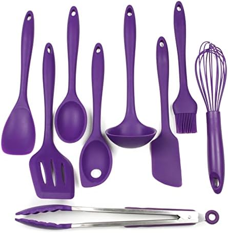 Chef Craft Premium Silicone Kitchen Tool and Utensil Set, 9 Piece