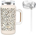 Hydraful 64 oz Tumbler with Handle and Straw - 100% Leak-Proof