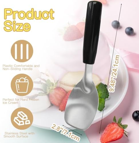 Zorfeter Ice Cream Spade, 2 PCS, Stainless Steel Paddle Scooper