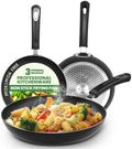 Utopia Kitchen Nonstick Frying Pan Set 3 Piece 8 9.5 11 Inch PFOA Free