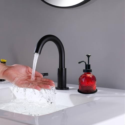 Vintage Glass Soap Dispenser, Red