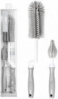 Moyuum Silicone Baby Bottle and Nipple Brush Set | Made in Korea