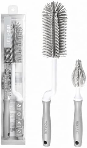 Moyuum Silicone Baby Bottle and Nipple Brush Set | Made in Korea
