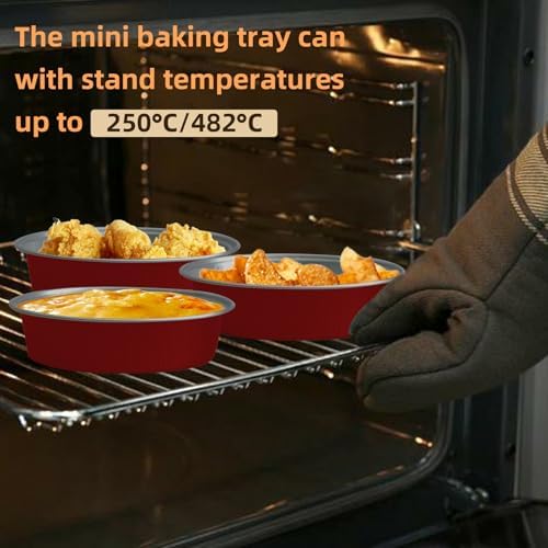 Mini Cake Pans With Lids And Spoons, Baking Tins For Round Small