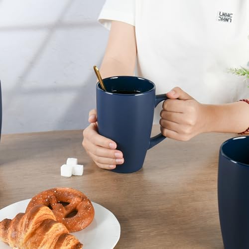 BYCNZB 20oz Extra Large Ceramic Tall Coffee Mugs Set for Coffee Tea