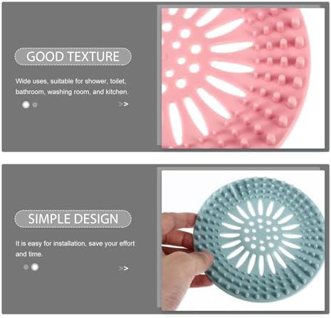 10pcs Floor Drain Cover Hair Catcher Strainer Set, Bathroom Sink