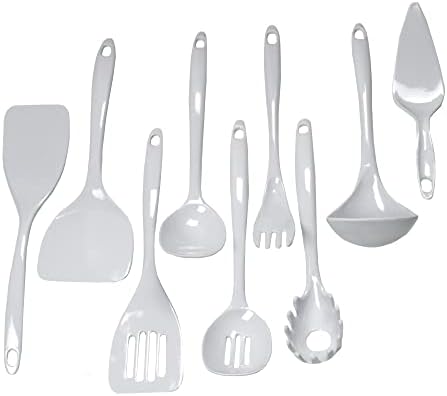 Chef Craft Basic Melamine Kitchen Tool and Utensil Set, 9 Piece Set