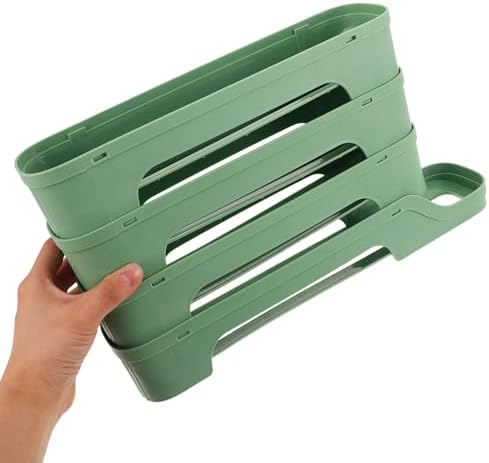 Layer Plastic Egg Holder Auto Rolling Dispenser for Refrigerator Door
